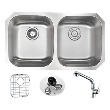 ANZZI MOORE Series KAZ3218-040 Kitchen Sink Kitchen Sink ANZZI